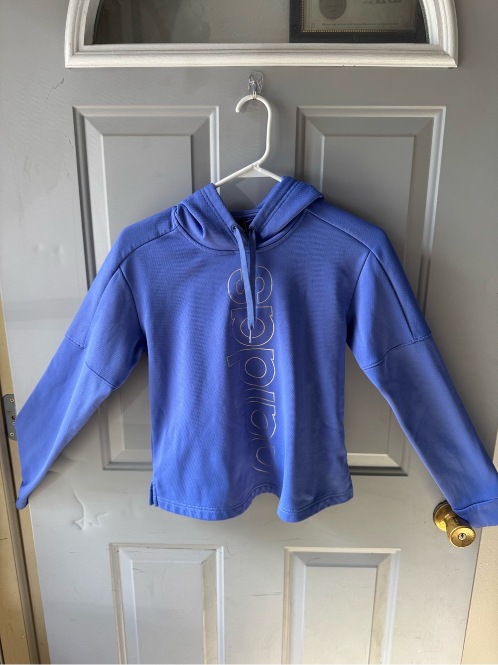 Adidas Womens' Blue Pullover Hoodie